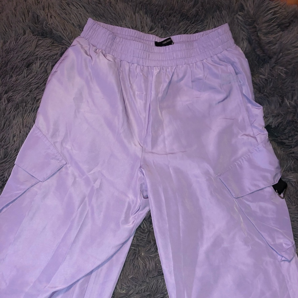Lavender cargo pants